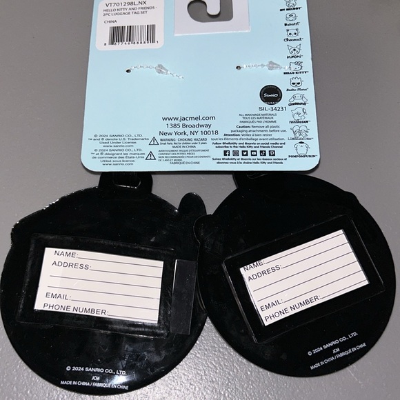 Hello Kitty and Friends bag/luggage tags- set of 2 - Picture 2 of 4